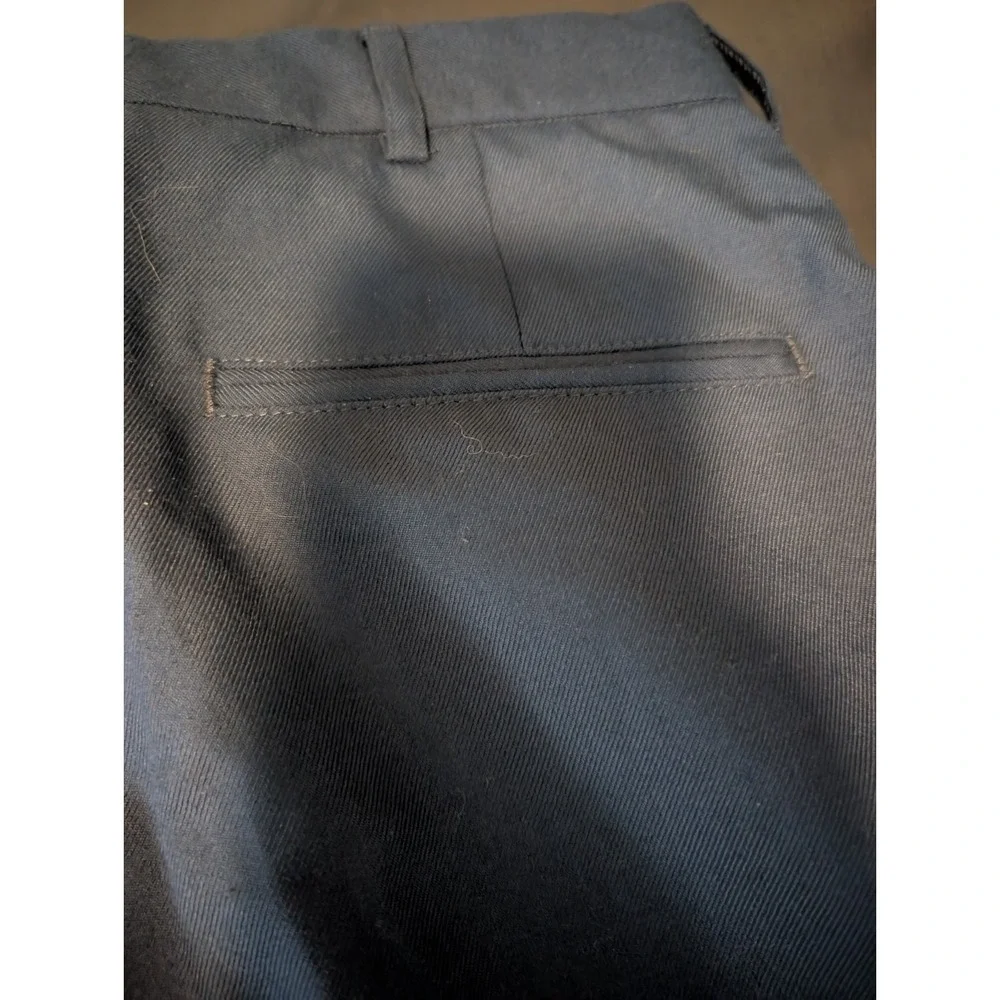 Defense Logistics Agency Dress Pants Men's 33 Blue Wool Blend Twill Flat Front